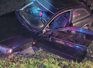 Acidente entre Sertão e Coxilha ocorreu na ERS-135 após veículo colidir com animal silvestre e sair da pista.