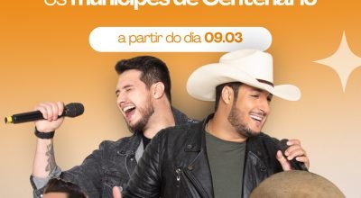 Moradores de Centenário poderão retirar ingressos VIP gratuitos para a Expocen.26 na Prefeitura Municipal a partir de segunda-feira (09).